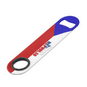 Tsjechische vlag speed flessenopener (Achterkant Gekanteld)