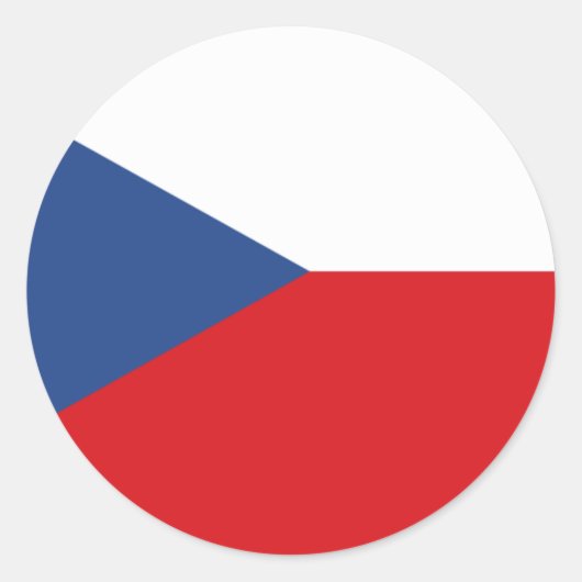 Tsjechische vlag stickers (Voorkant)