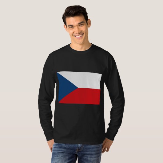 Tsjechische vlag t-shirt (Voorkant volledig)