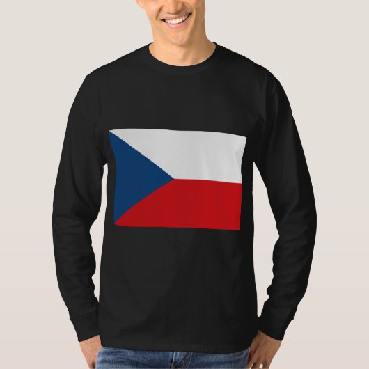 Tsjechische vlag t-shirt (Voorkant)