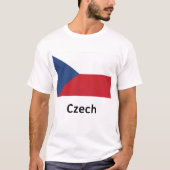 Tsjechische vlag t-shirt (Voorkant)