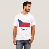 Tsjechische vlag t-shirt (Voorkant volledig)