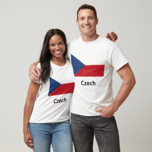 Tsjechische vlag t-shirt