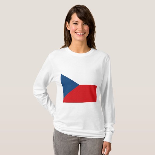 Tsjechische vlag t-shirt (Voorkant volledig)