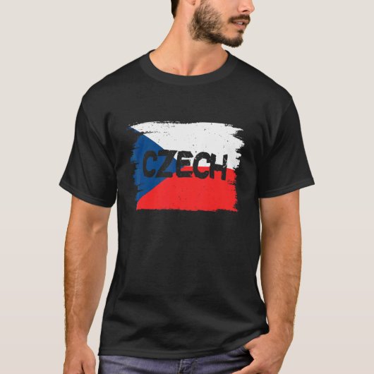 Tsjechische vlag t-shirt (Voorkant)
