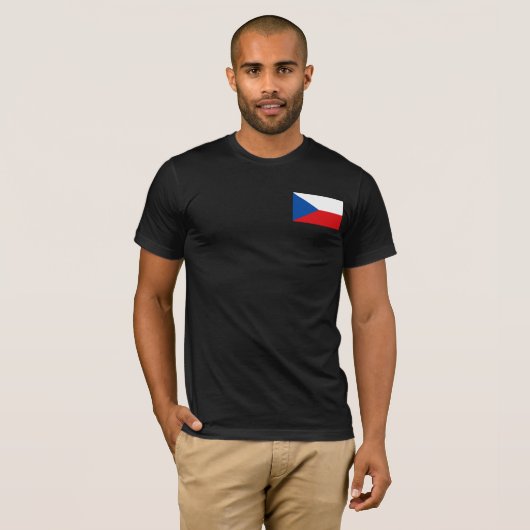 Tsjechische vlag T-shirts en cadeaus (Voorkant volledig)