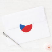 Tsjechische vlag T-shirts en cadeaus Ronde Sticker (Envelop)