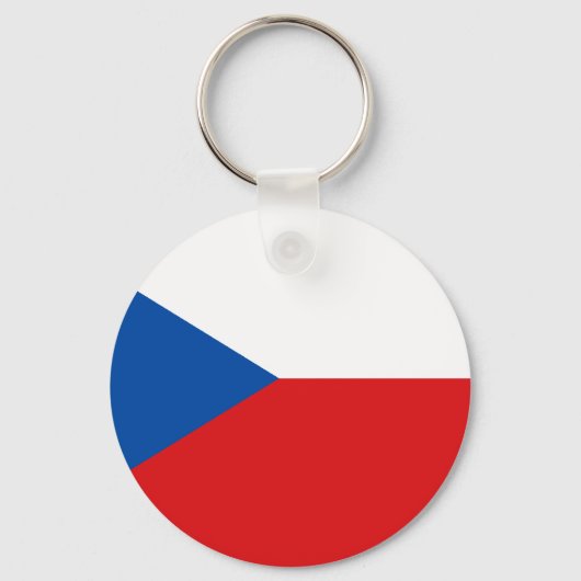 Tsjechische vlag T-shirts en cadeaus Sleutelhanger (Voorkant)