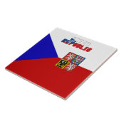 Tsjechische vlag tegeltje (Zijkant)