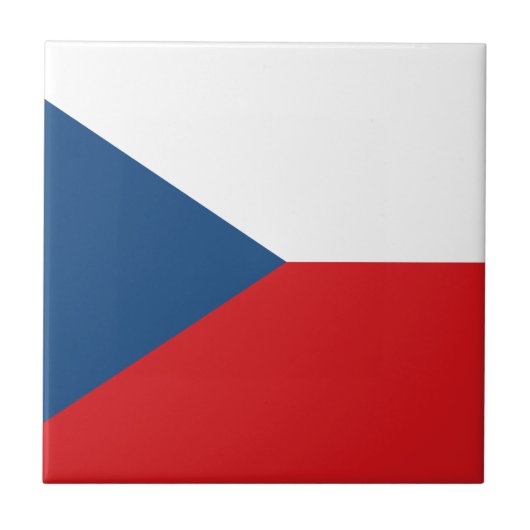 Tsjechische vlag tegeltje (Voorkant)