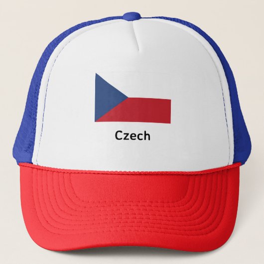 Tsjechische vlag trucker pet (Voorkant)