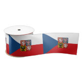 Tsjechische vlag & Tsjechië, Embleem feestdag /spo Satijnen Lint (Spoel)