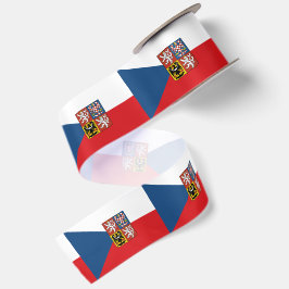 Tsjechische vlag & Tsjechië, Embleem vakantie /spo Satijnen Lint