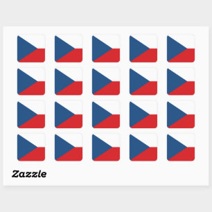 Tsjechische vlag & Tsjechische mode stickers /spor