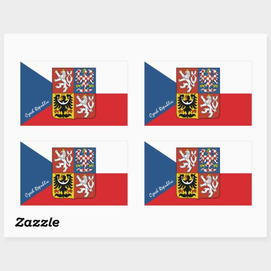 Tsjechische vlag& Tsjechische mode stickers /sport (Vel)