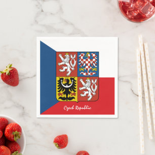 Tsjechische vlag & Tsjechische Republiek feest Tsj Servet