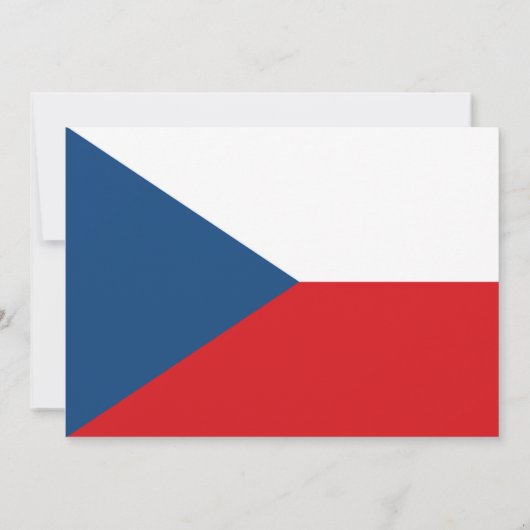 Tsjechische vlag, vlag van Tsjechië Huwelijk Kaart (Achterkant)