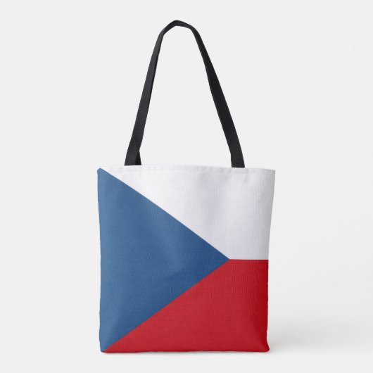 Tsjechische vlag, Vlag van Tsjechië Tote Bag (Achterkant)