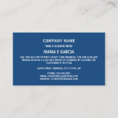 Tsjechische vlag, vlag van Tsjechië Visitekaartje (Achterkant)