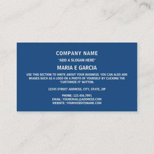 Tsjechische vlag, vlag van Tsjechië Visitekaartje (Achterkant)