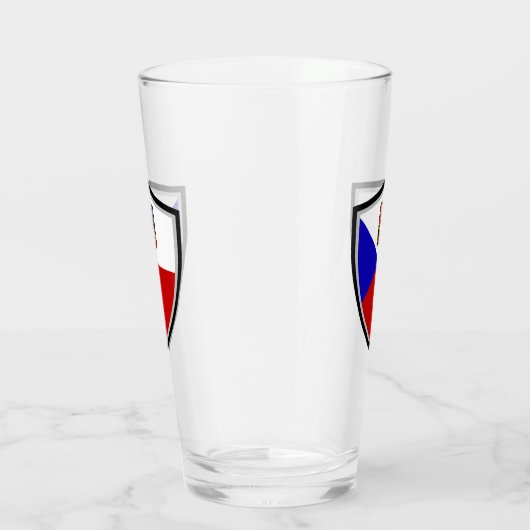 Tsjechische vlaggen glas (Rechts)