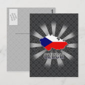 Tsjechische vlaggenkaart 2.0 briefkaart (Voorkant / Achterkant)