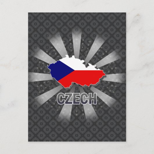 Tsjechische vlaggenkaart 2.0 briefkaart (Voorkant)