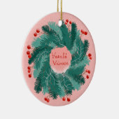 Tsjechische vrolijke kerstkrans Ornament (Rechts)