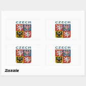 TSJECHISCHE Wapenbekleding Rechthoekige Sticker (Vel)