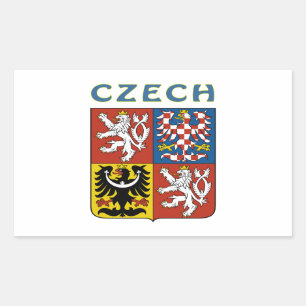 TSJECHISCHE Wapenbekleding Rechthoekige Sticker