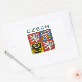 TSJECHISCHE Wapenbekleding Rechthoekige Sticker (Envelop)