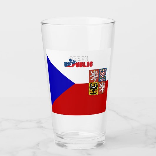 Tsjechische wapenschild   glas (Voorkant)