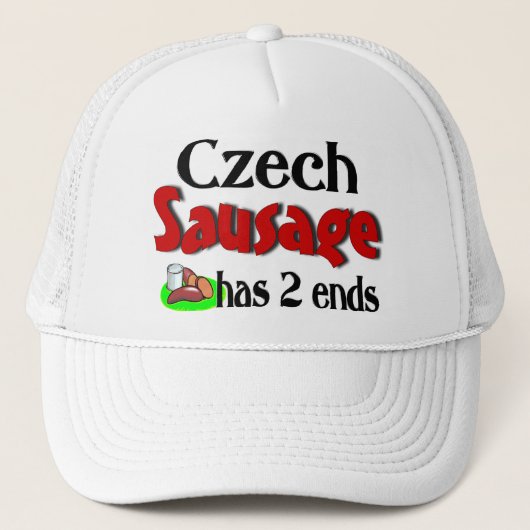 tsjechische worst heeft 2 einde trucker pet (Voorkant)