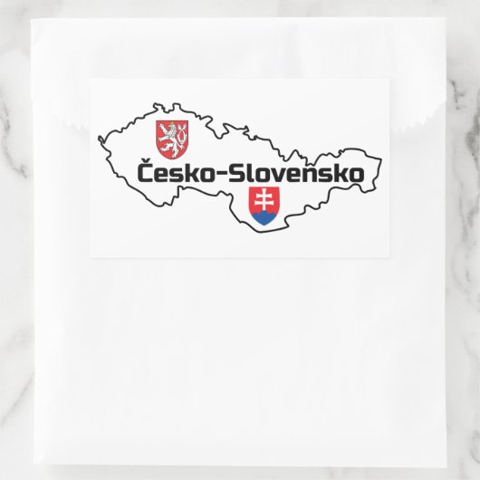 Tsjecho-Slowakije Rechthoekige Sticker (Tas)