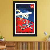 Tsjechoslowaaks luchtvervoer canvas afdruk (Insitu (Woonkamer))