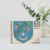  Tsjechoslowaaks poststempel Briefkaart (Staand voorkant)