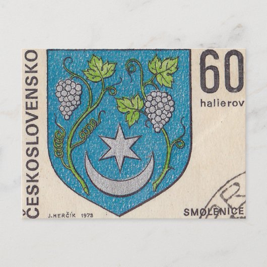  Tsjechoslowaaks poststempel Briefkaart (Voorkant)