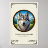 Tsjechoslowaakse Wolfhond Dierkunde Serie Poster (Voorkant)