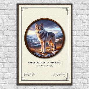 Tsjechoslowaakse Wolfhond Zoölogie Serie Poster