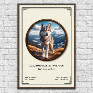 Tsjechoslowaakse Wolfhond Zoölogie Serie Poster