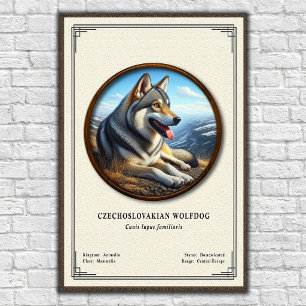 Tsjechoslowaakse Wolfhond Zoölogie Serie Poster