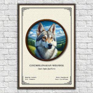 Tsjechoslowaakse Wolfhond Zoölogie Serie Poster