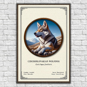 Tsjechoslowaakse Wolfhond Zoölogie Serie Poster