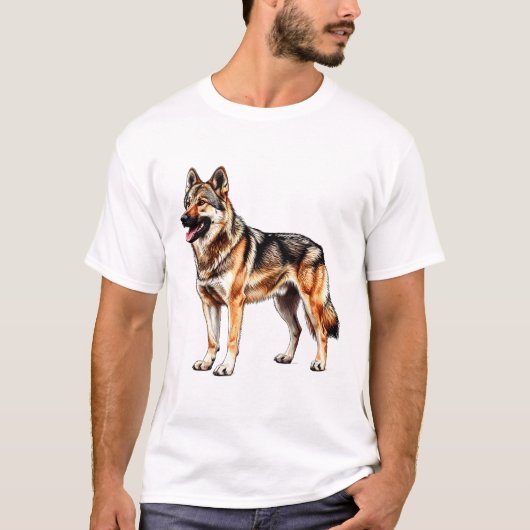 Tsjechoslowaakse Wolfshond T-shirt (Voorkant)