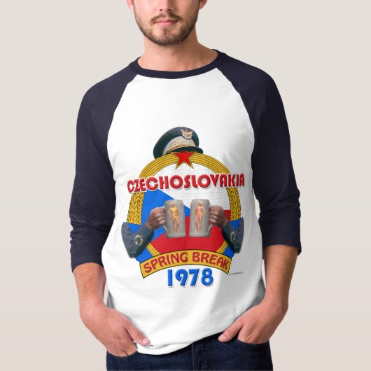 Tsjechoslowakije Voorjaarstop 1978 (licht) T-shirt (Voorkant)