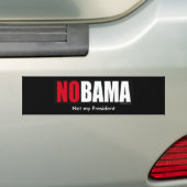 Tsjernobamabumper, niet mijn President, niet mijn  Bumpersticker (Op auto)