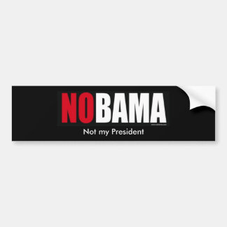 Tsjernobamabumper, niet mijn President, niet mijn Bumpersticker