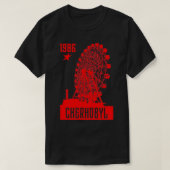 Tsjernobyl 1986 Radioactieve explosie R T-shirt (Design voorkant)