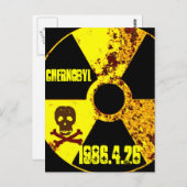 Tsjernobyl gedenkteken tegen kernenergie briefkaart (Voorkant / Achterkant)