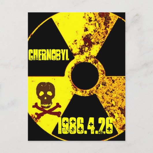 Tsjernobyl gedenkteken tegen kernenergie briefkaart (Voorkant)